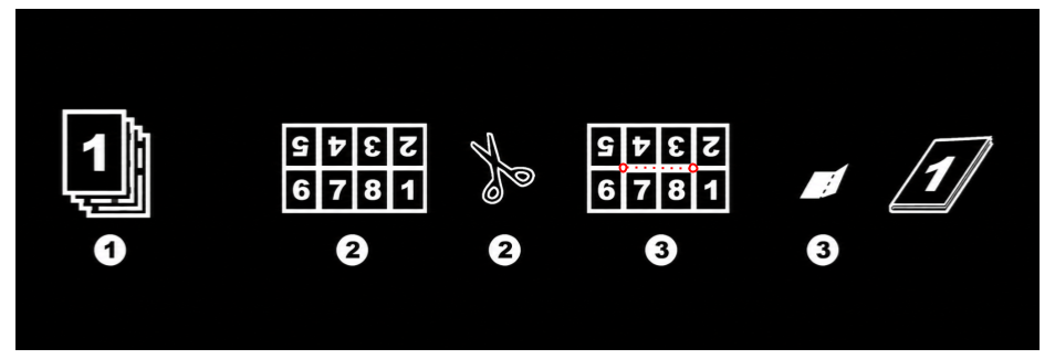 Booklet instructions diagram